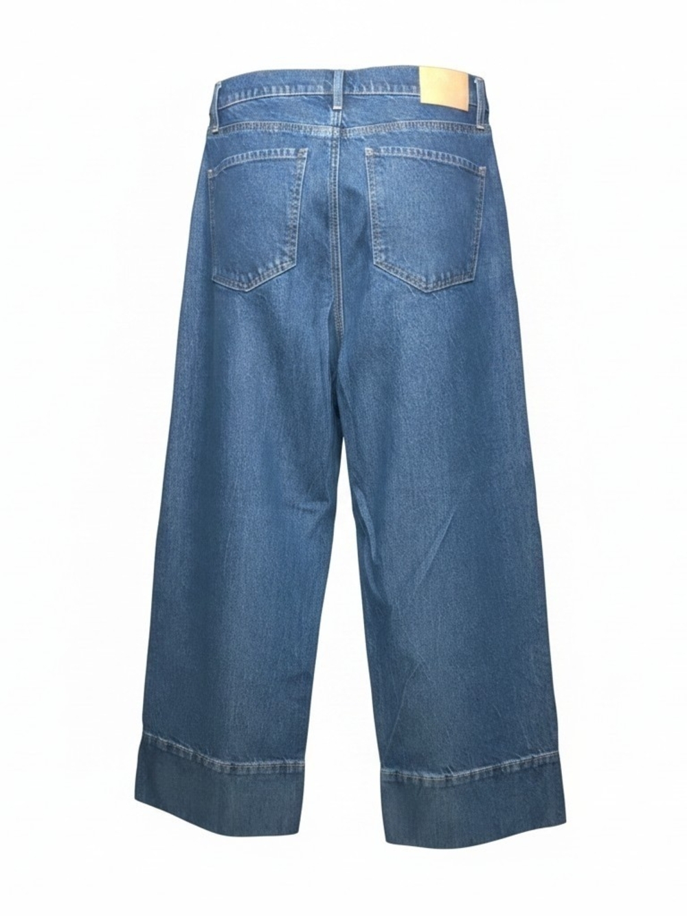 Express Wide Leg Ankle High Rise Jeans - Picture 2 of 5